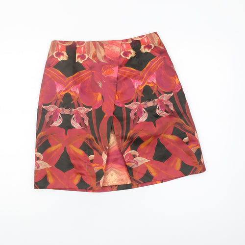 Ted Baker Women's Multicoloured Floral A-Line Skirt - L