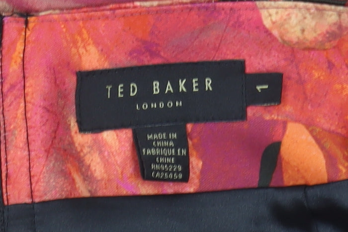 Ted Baker Women's Multicoloured Floral A-Line Skirt - L