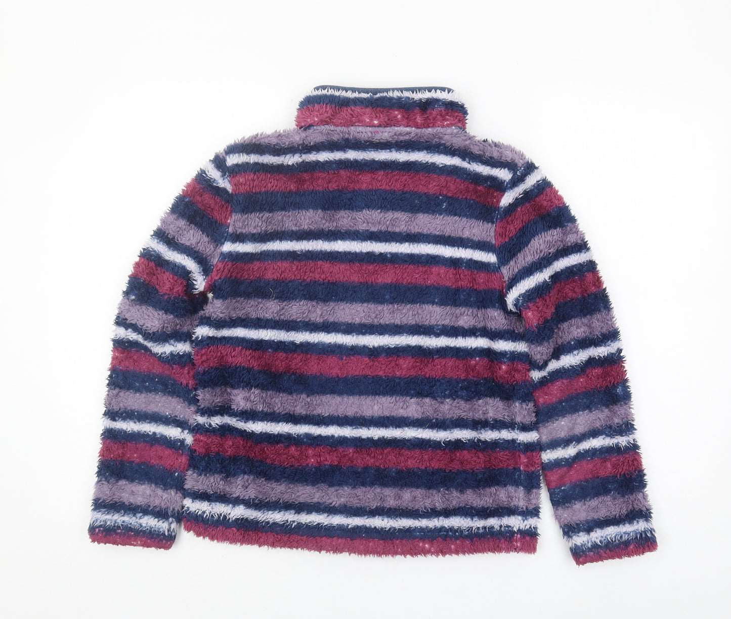 Weird Fish Girls Multicoloured Striped Fleece Sweatshirt 11-12Y