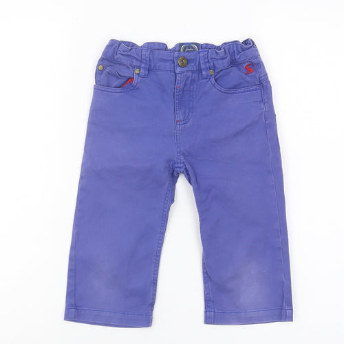 Joules Girls Blue Jeans 6 Years Button Casual Cotton