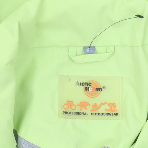Arctic Storm Unisex Green XL Rain Coat Jacket
