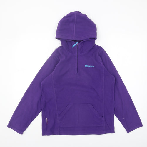 Mountain Warehouse Girls Purple Fleece Hoodie 13 Years