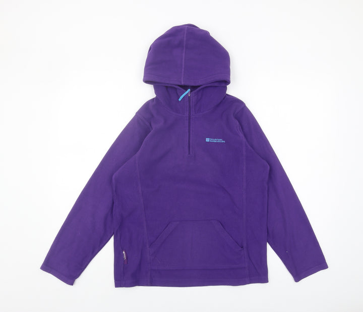 Mountain Warehouse Girls Purple Fleece Hoodie 13 Years