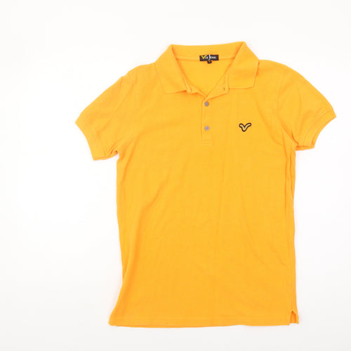 Voi Jeans Men's Orange Polo Shirt Size S Casual