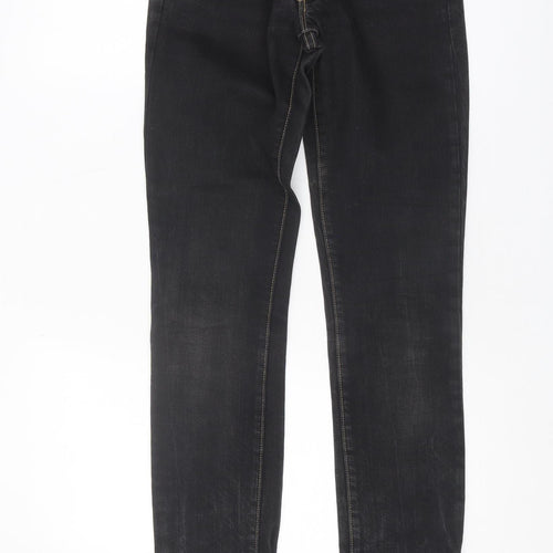 DKNY Men's Black Skinny Jeans, Size 27, Stretch Denim