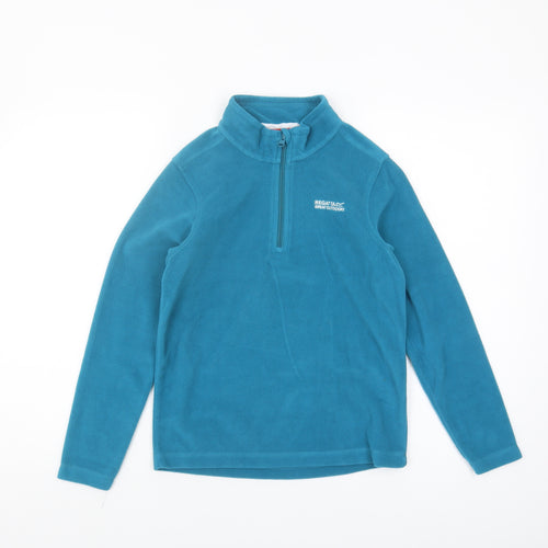 Regatta Boys Blue Fleece 1/2 Zip Sweatshirt 11-12 Years
