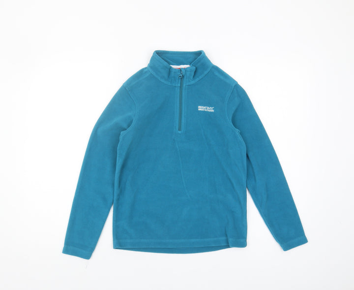 Regatta Boys Blue Fleece 1/2 Zip Sweatshirt 11-12 Years