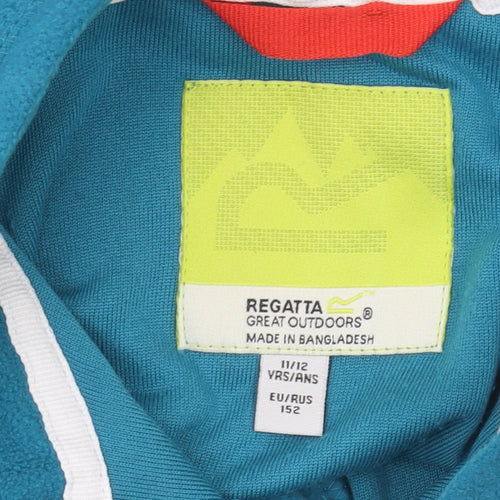 Regatta Boys Blue Fleece 1/2 Zip Sweatshirt 11-12 Years
