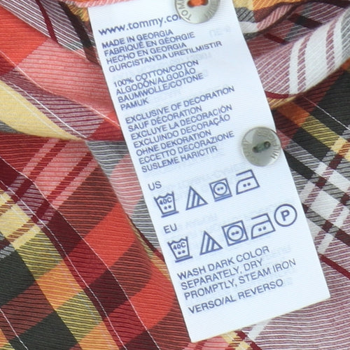 Tommy Hilfiger Women's Multicoloured Plaid Blouse XS