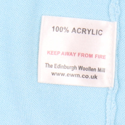 Honor Millburn Women's Blue Open Front Cardigan M