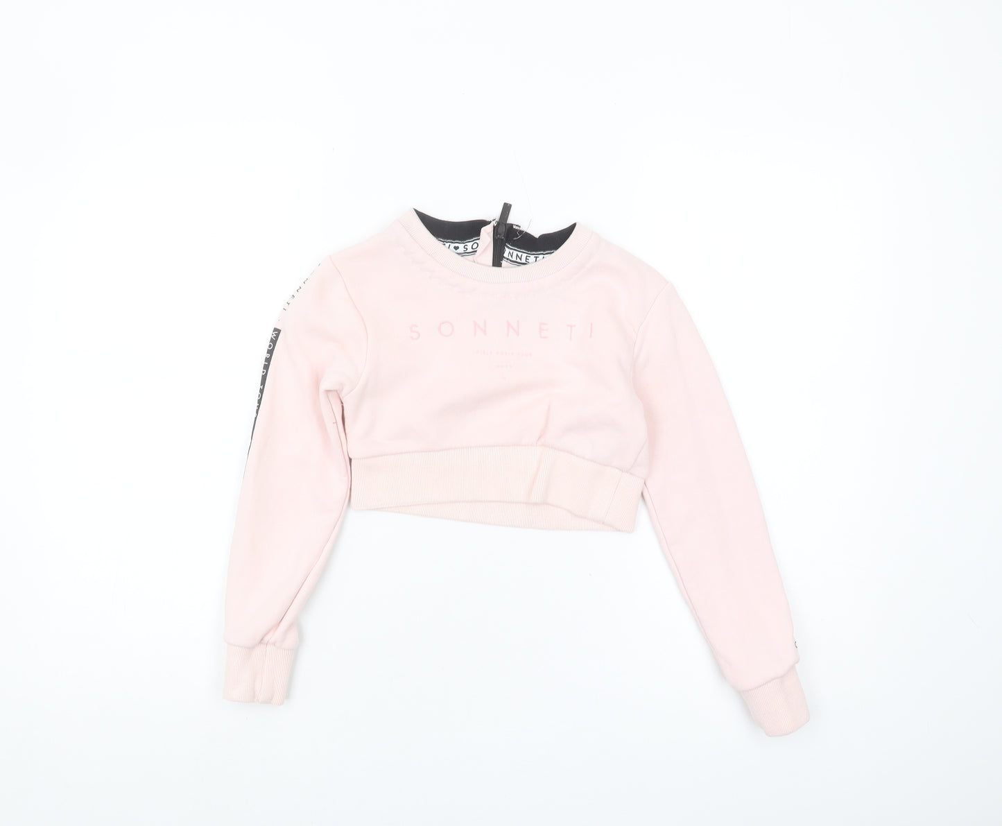 Sonneti Girls Pink Logo Pullover Sweatshirt 8-10 Years