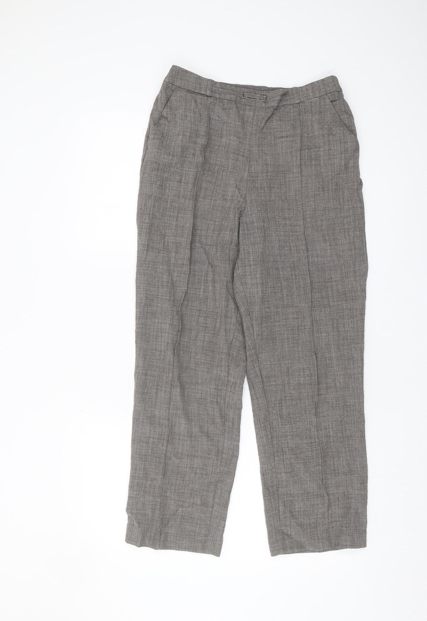 Honor Millburn Grey Women's Straight Trousers Size 12