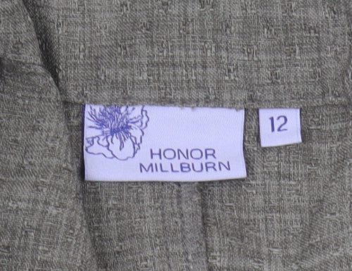 Honor Millburn Grey Women's Straight Trousers Size 12