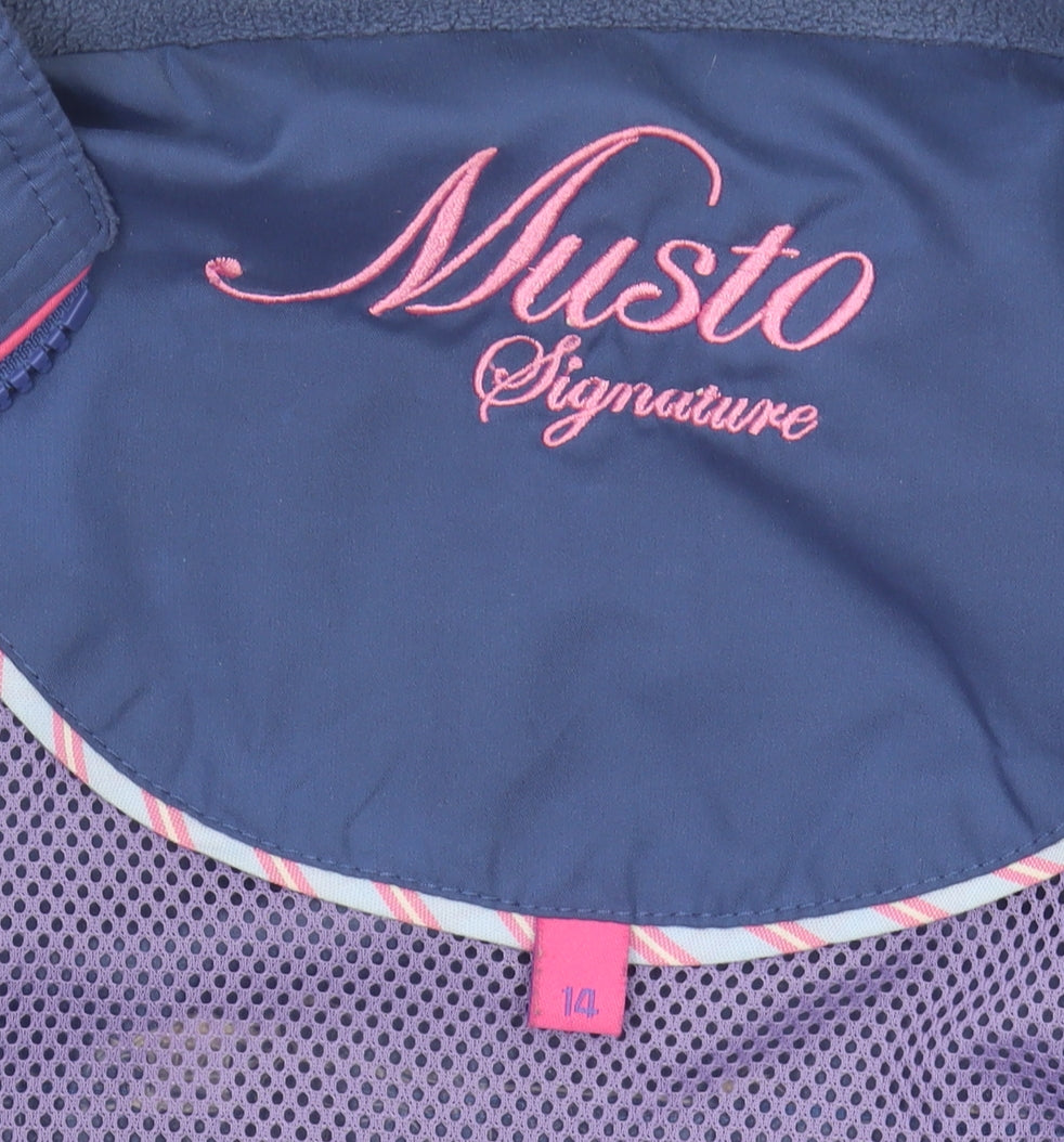 Musto Women's Blue Basic Jacket Size 14