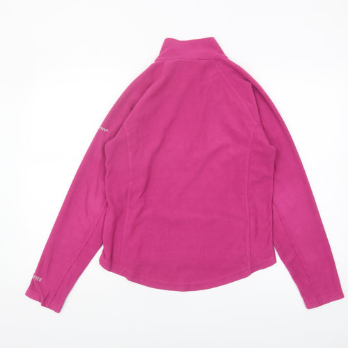 Trespass Pink Fleece Sweatshirt M Lightweight Zip