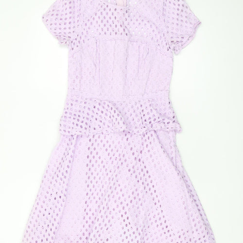 Banana Republic Women's Purple Crochet Dress, Size 6