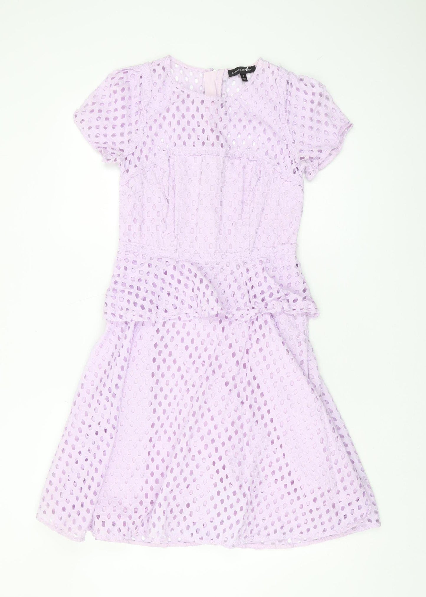 Banana Republic Women's Purple Crochet Dress, Size 6