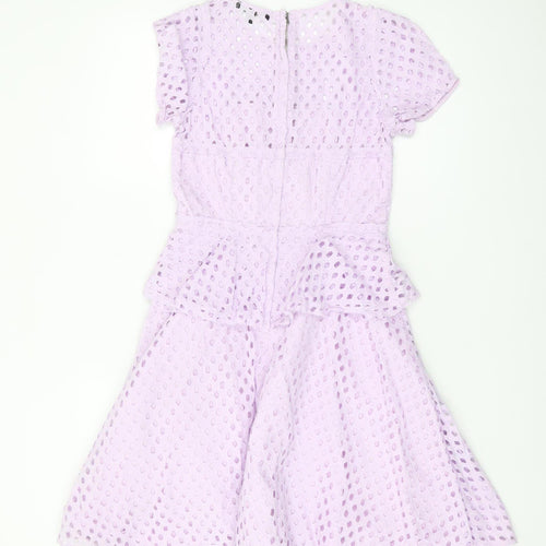Banana Republic Women's Purple Crochet Dress, Size 6