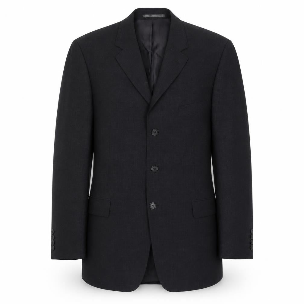 Front view of Moss Men's Grey Wool Blazer Jacket 42L Formal
