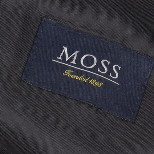 Moss Men's Grey Wool Blazer Jacket 42L Formal