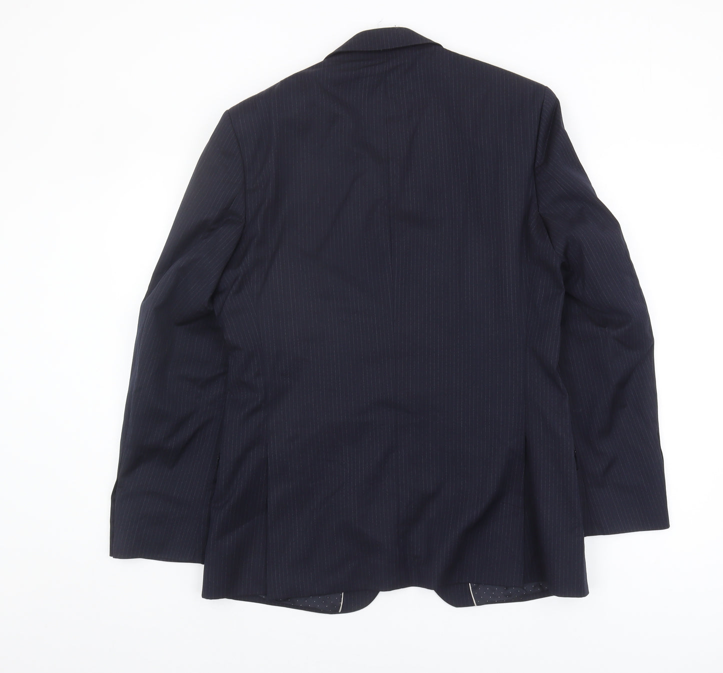 Jasper Conran Men's Blue Striped Suit Jacket, Size 38, Regular Fit