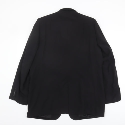 Magee Men's Black Blazer 42.5R Notch Lapel Formal Jacket