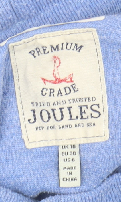 Joules Women's Blue Relaxed Sweatshirt, Size 10