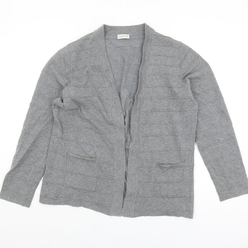 Eastex Women’s Grey Long Sleeve Open Front Cardigan Size 12