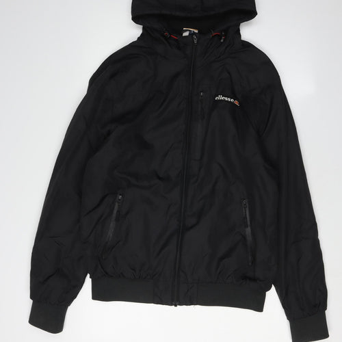 Ellesse Men's Black S Hooded Windbreaker Jacket