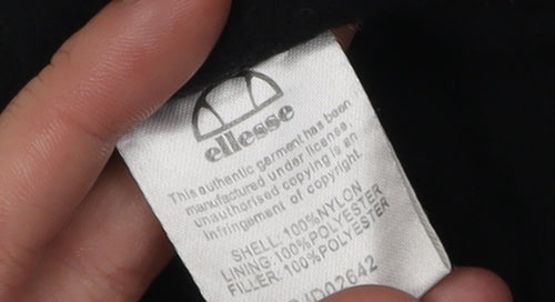 Ellesse Men's Black S Hooded Windbreaker Jacket