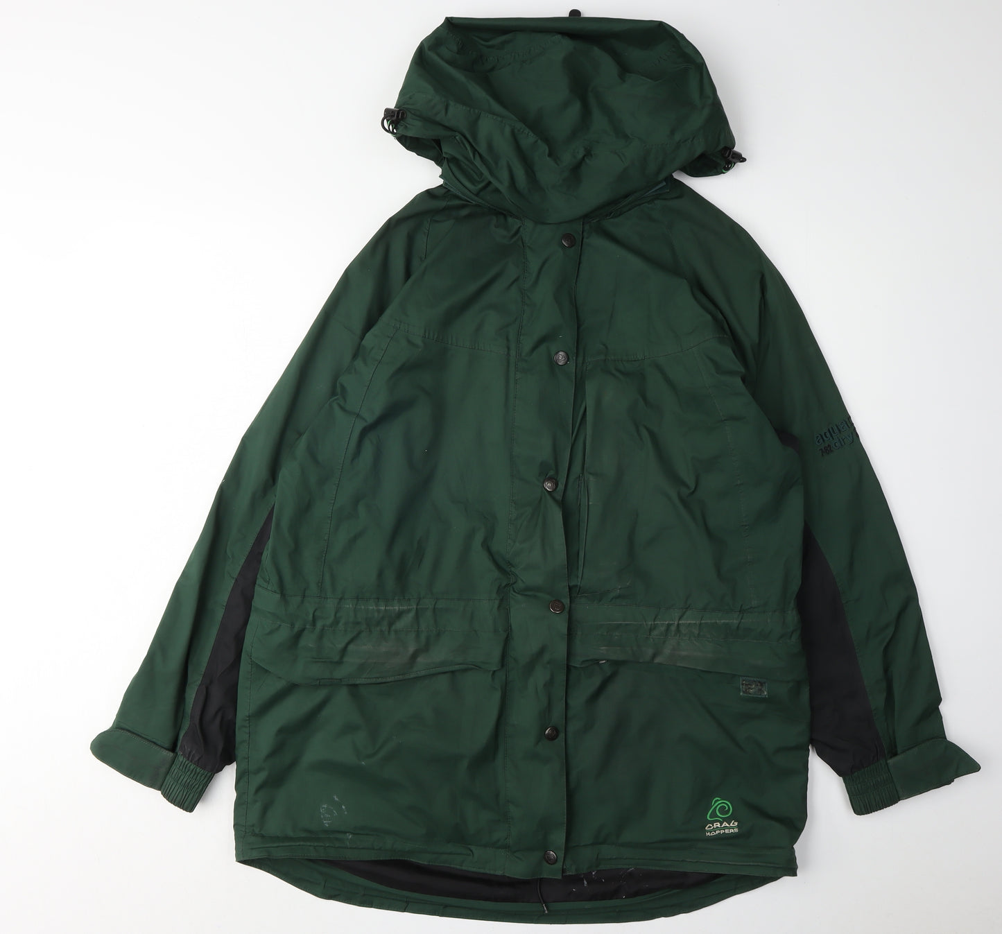 Craghoppers Women's Green Waterproof Rain Coat Size 14