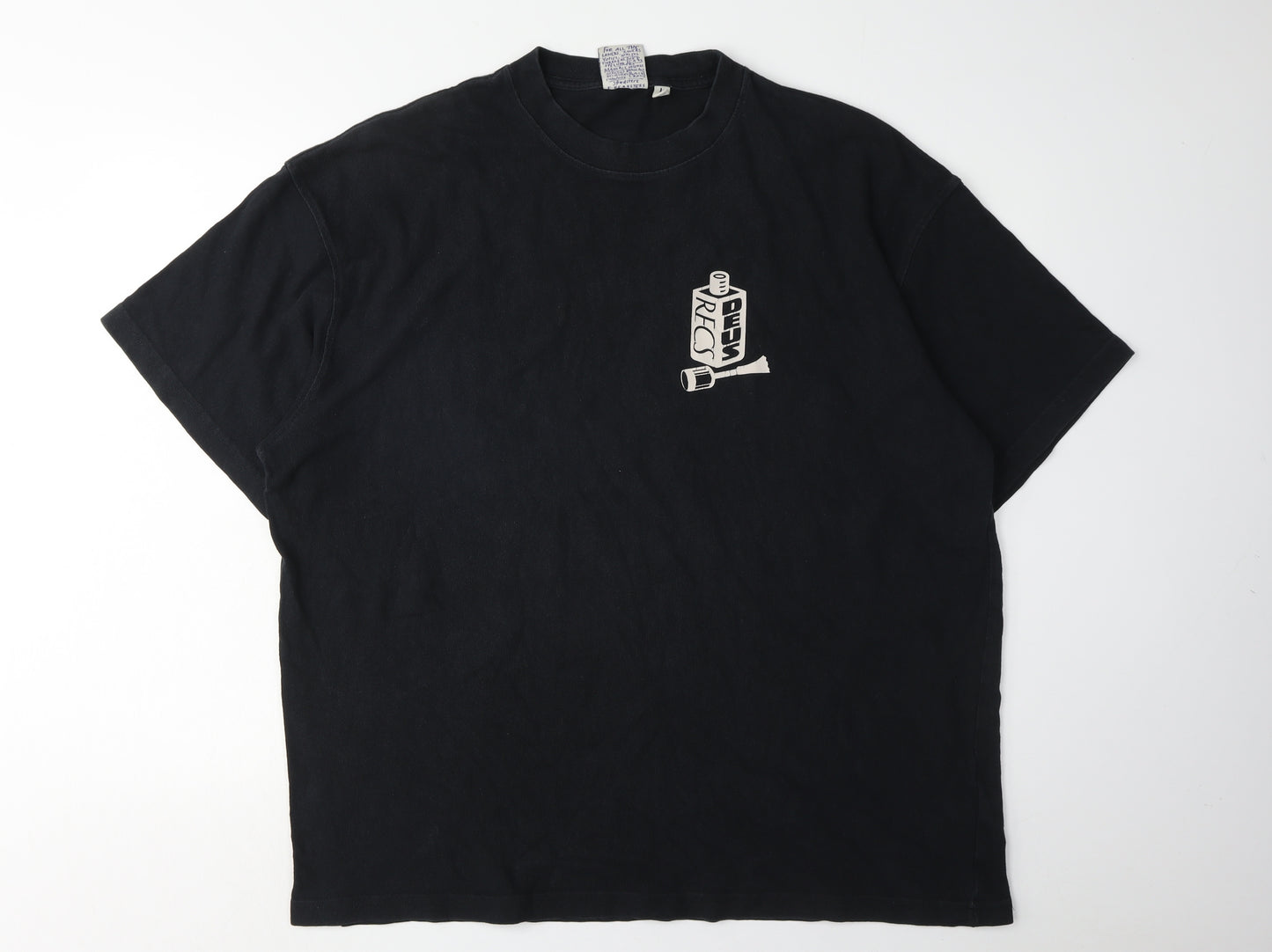 DEUS Men's Black L Graphic Music T-Shirt