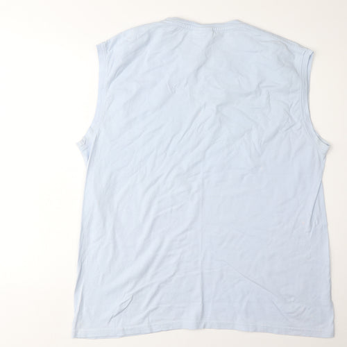 Nike Men's XL Blue Sleeveless T-Shirt - Good Condition