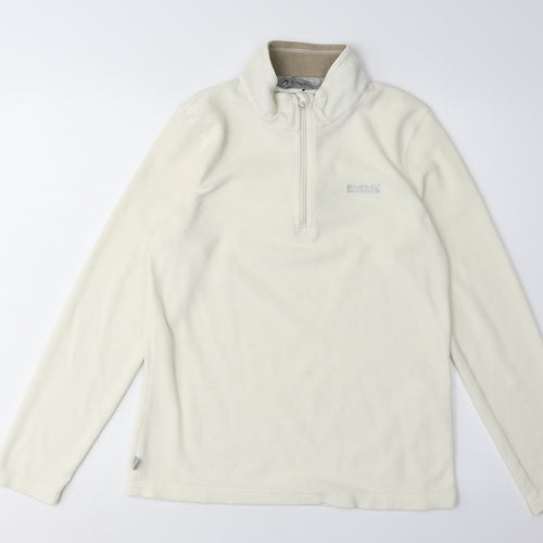 Regatta Women's White Fleece Sweatshirt Size 10