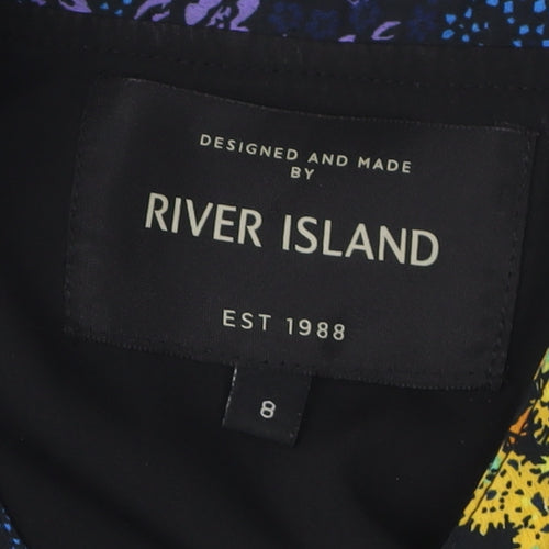 River Island Women's Multicolour Bomber Jacket Size 8