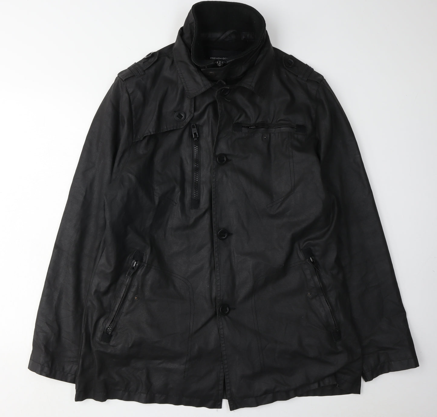 French Connection Men's Black L Cotton Jacket