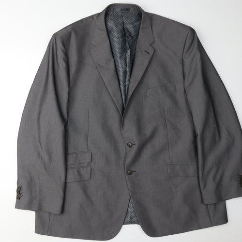 Greenwoods Men's Grey Blazer 54, Regular Fit Jacket