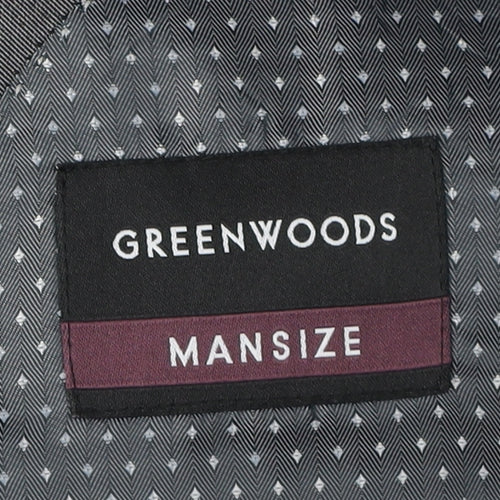 Greenwoods Men's Grey Blazer 54, Regular Fit Jacket