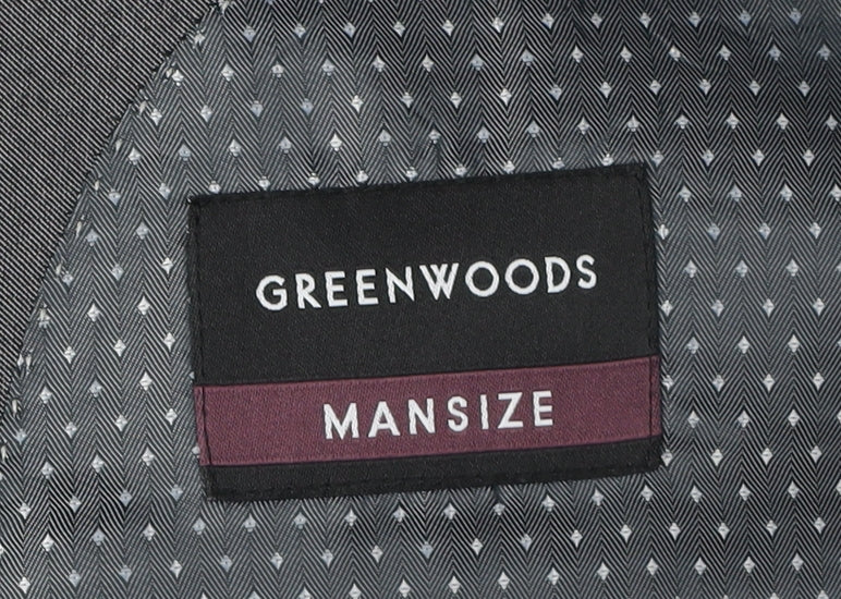 Greenwoods Men's Grey Blazer 54, Regular Fit Jacket