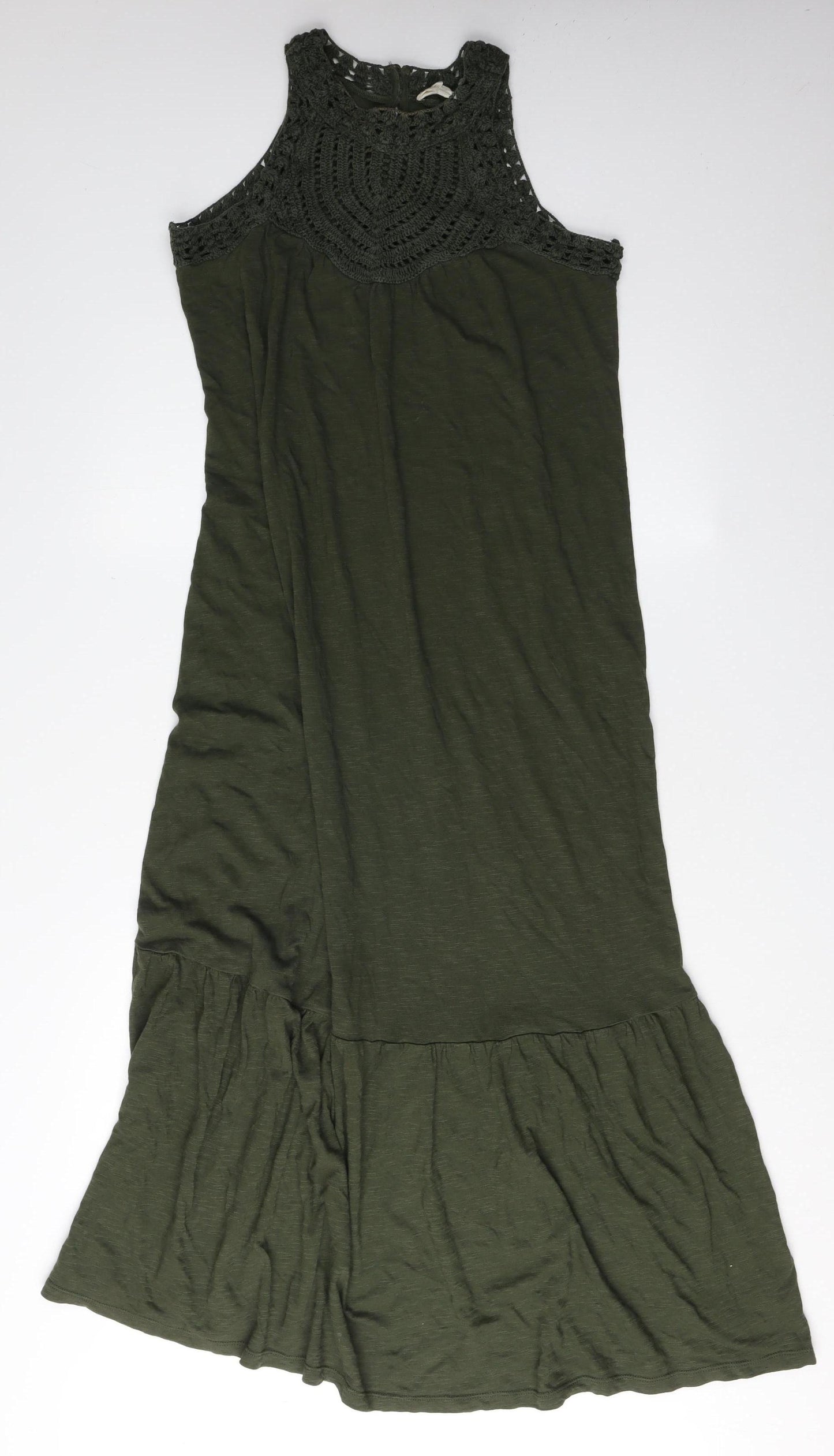 Fat Face Women's Green Sleeveless Dress M