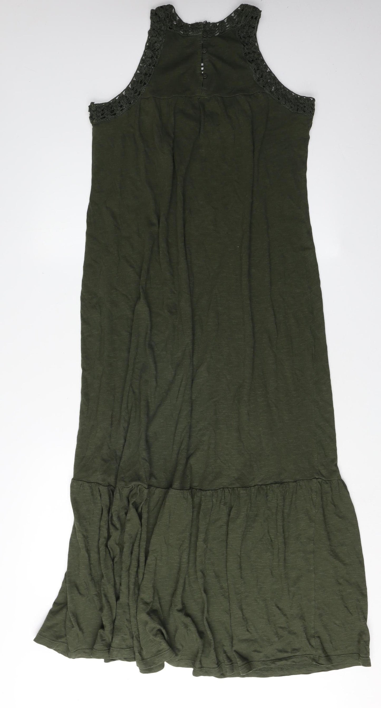 Fat Face Women's Green Sleeveless Dress M