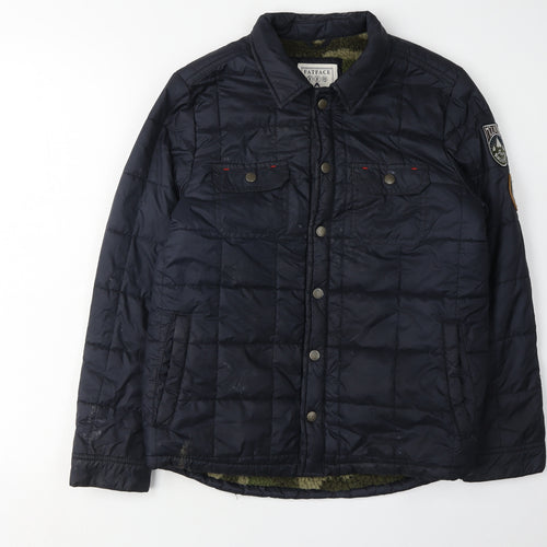 FatFace Boys Blue Puffer Jacket 10-11 Years Lined Lightweight