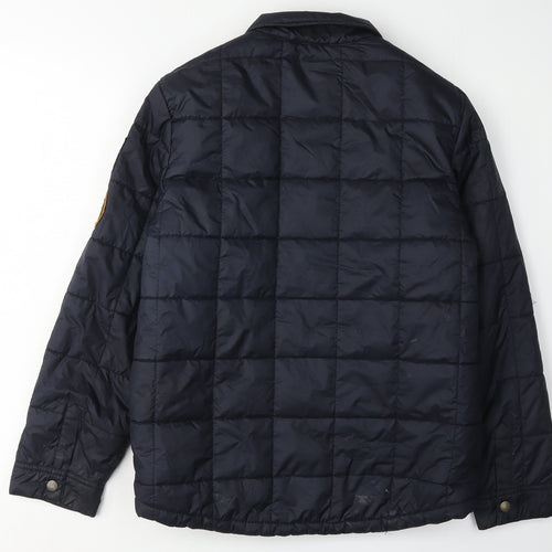 FatFace Boys Blue Puffer Jacket 10-11 Years Lined Lightweight