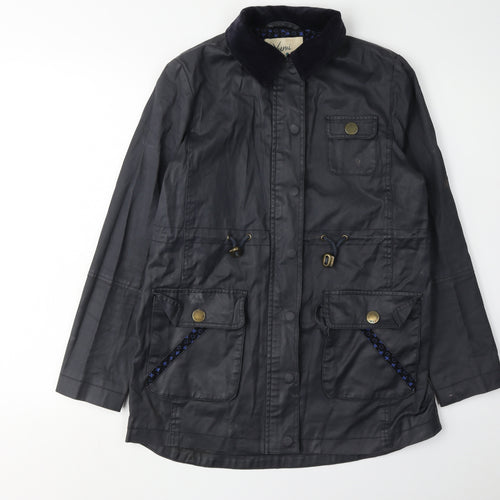 Yumi Women's Black Anorak Jacket Size 8 with Pockets