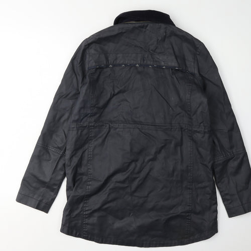 Yumi Women's Black Anorak Jacket Size 8 with Pockets