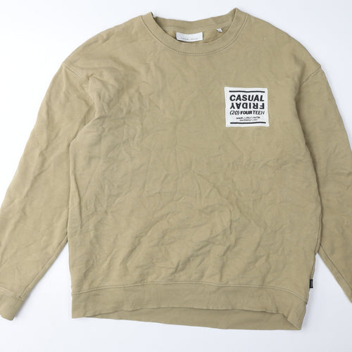 Casual Friday Men's Beige XL Pullover Sweatshirt