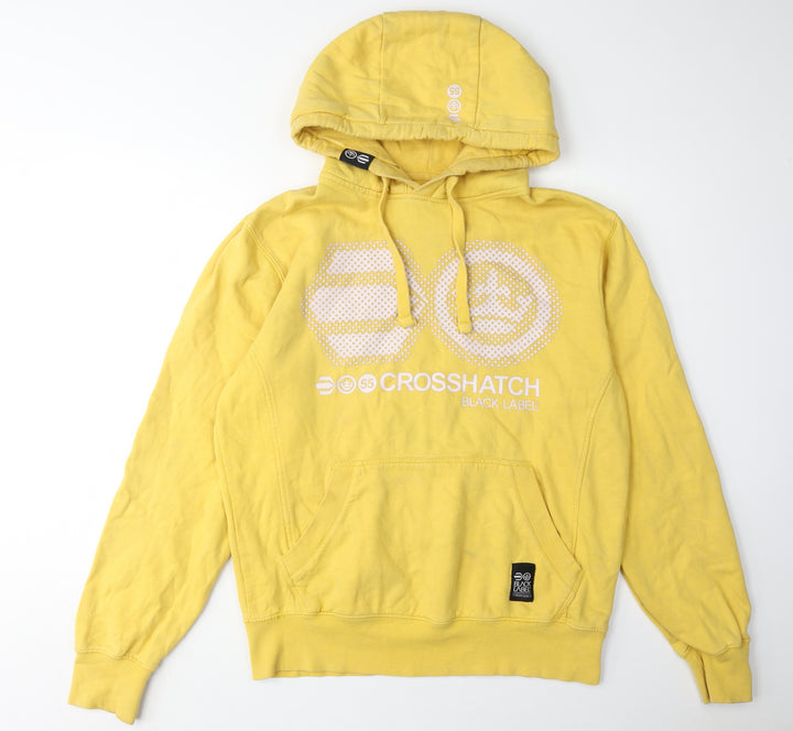 Crosshatch Men’s Yellow Pullover Hoodie - Large