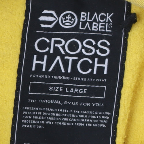 Crosshatch Men’s Yellow Pullover Hoodie - Large