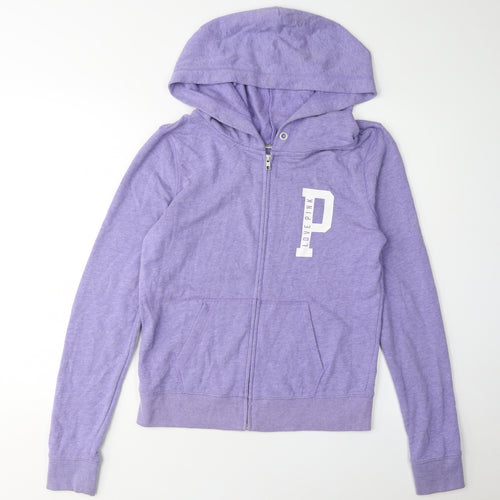 Victoria's Secret PINK Women's Purple Full Zip Hoodie - M
