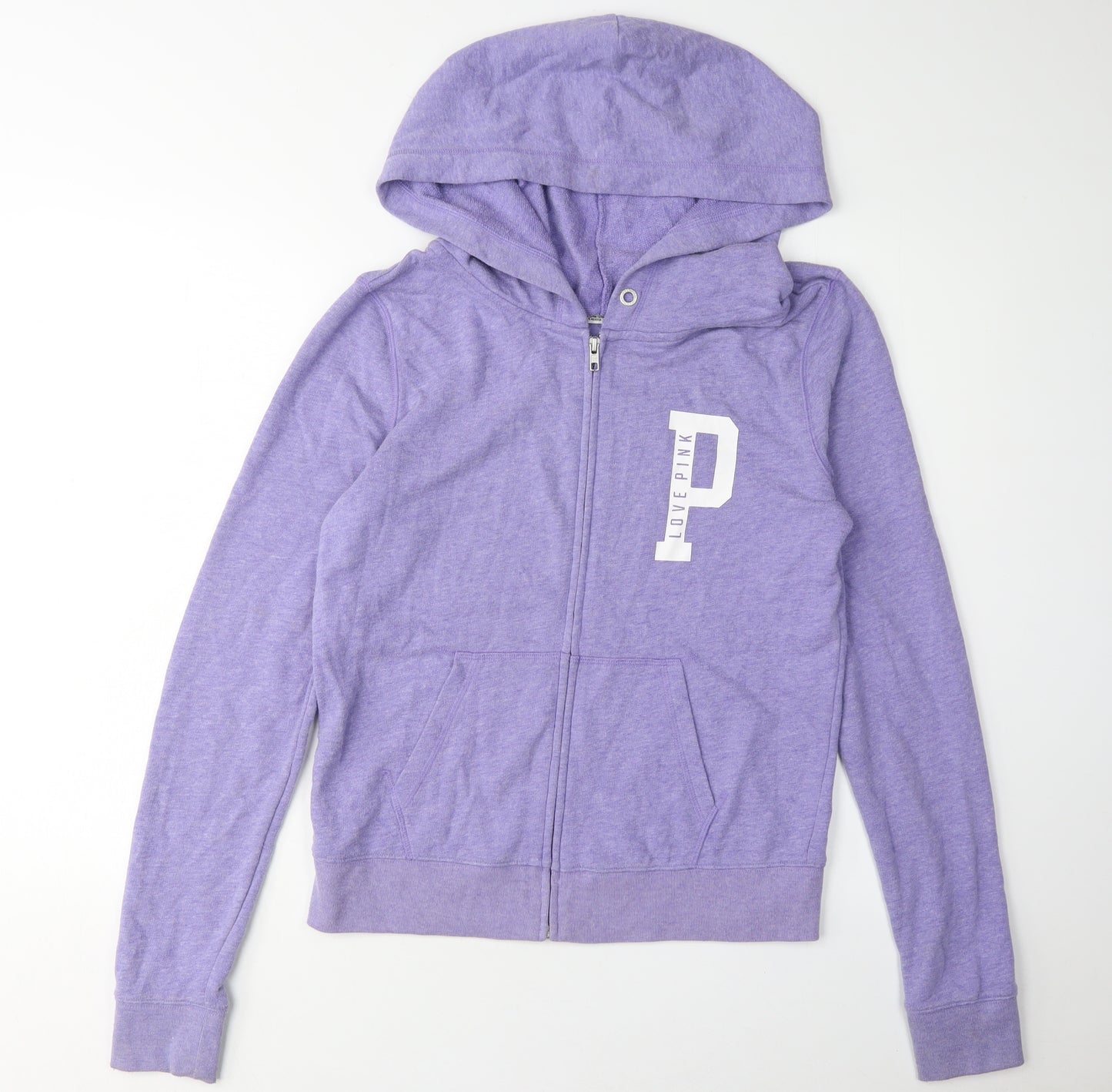 Victoria's Secret PINK Women's Purple Full Zip Hoodie - M